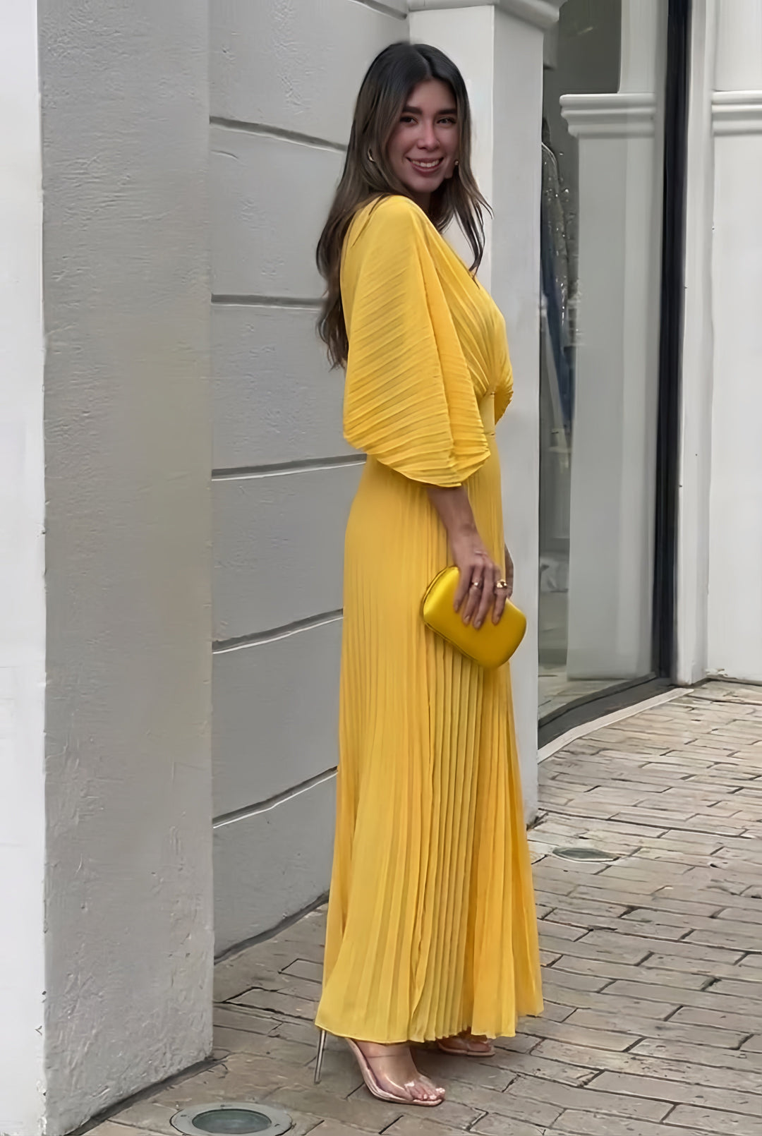 Serelina Pleated Elegance Maxi Dress