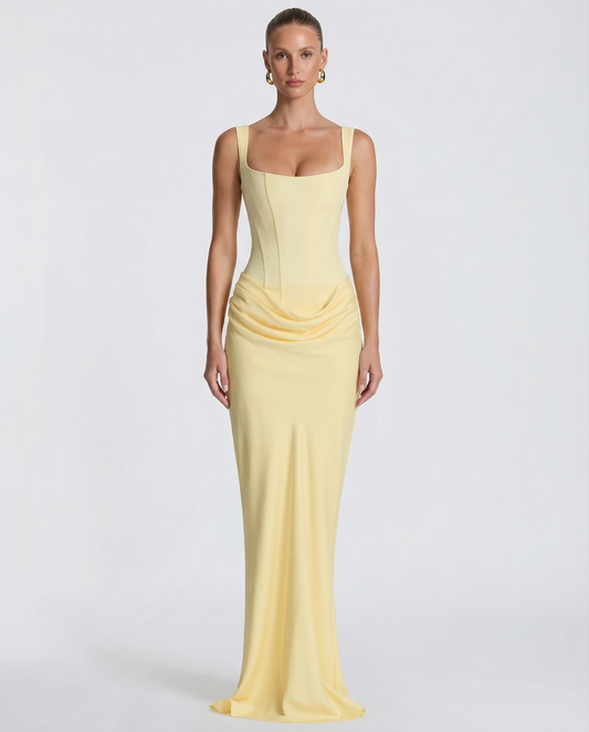 Elira Hourglass Maxi Dress
