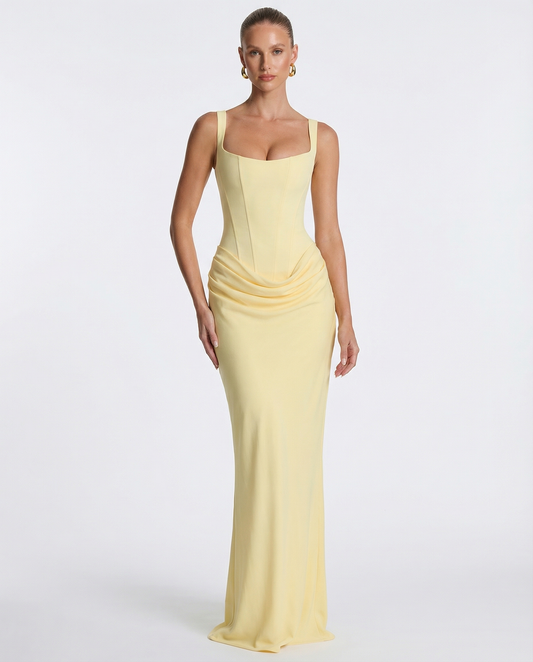 Elira Hourglass Maxi Dress
