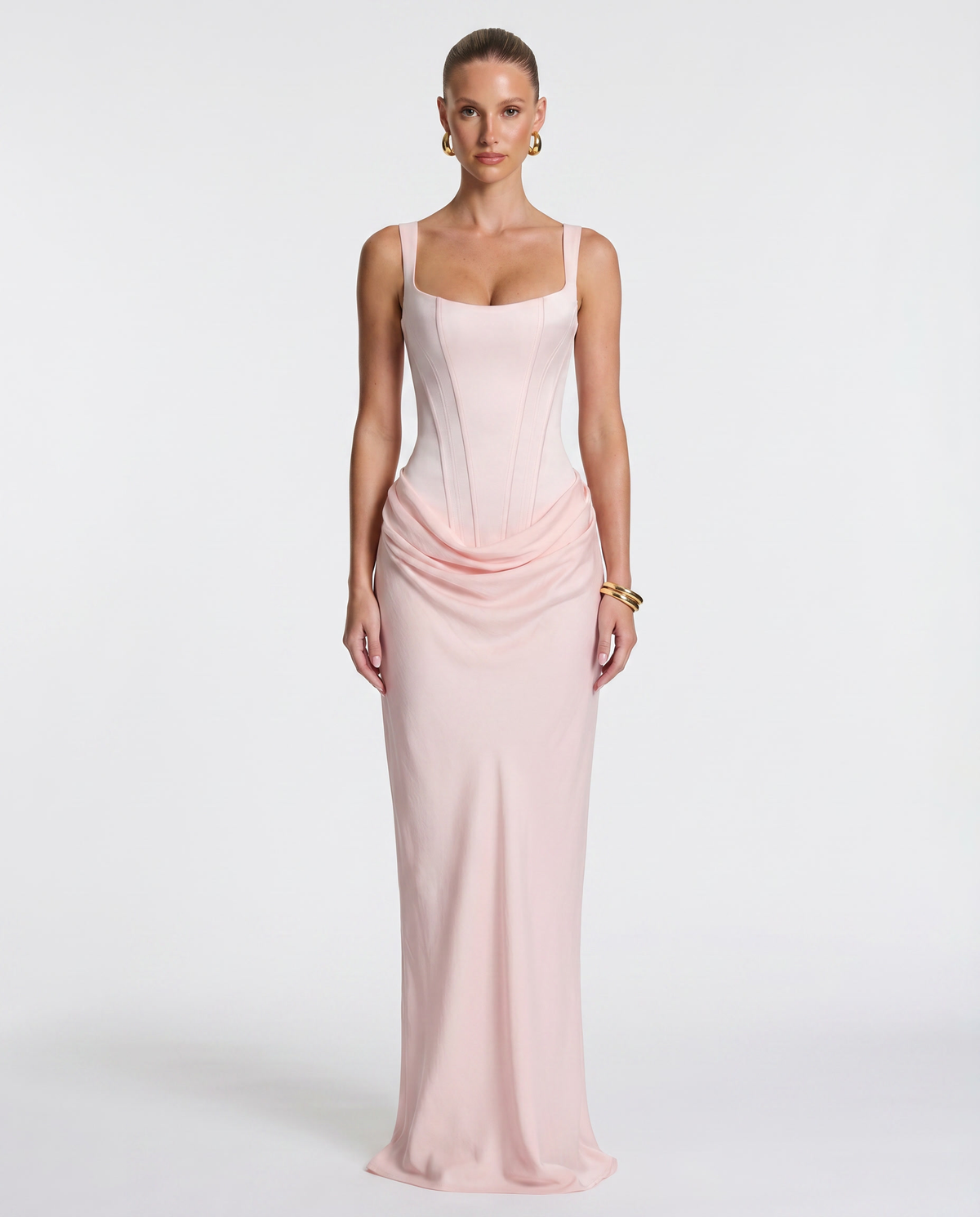 Elira Hourglass Maxi Dress