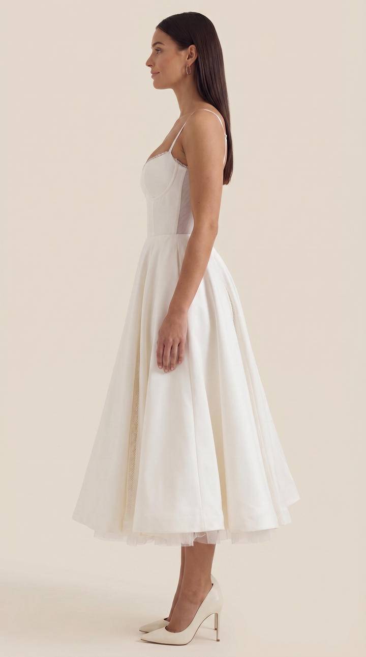 Elowira Tulle Midi Dress
