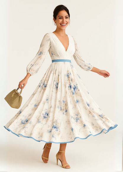 Katie | Elegant Floral Maxi Dress