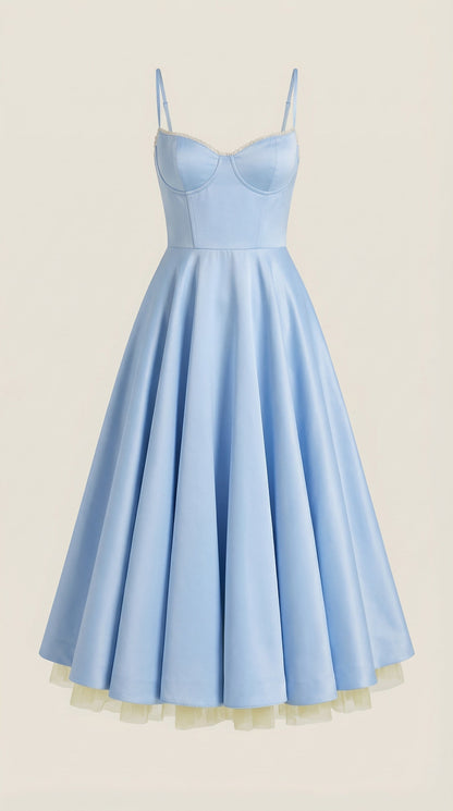 Elowira Tulle Midi Dress