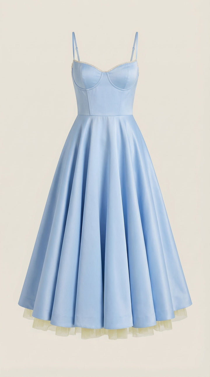 Elowira Tulle Midi Dress