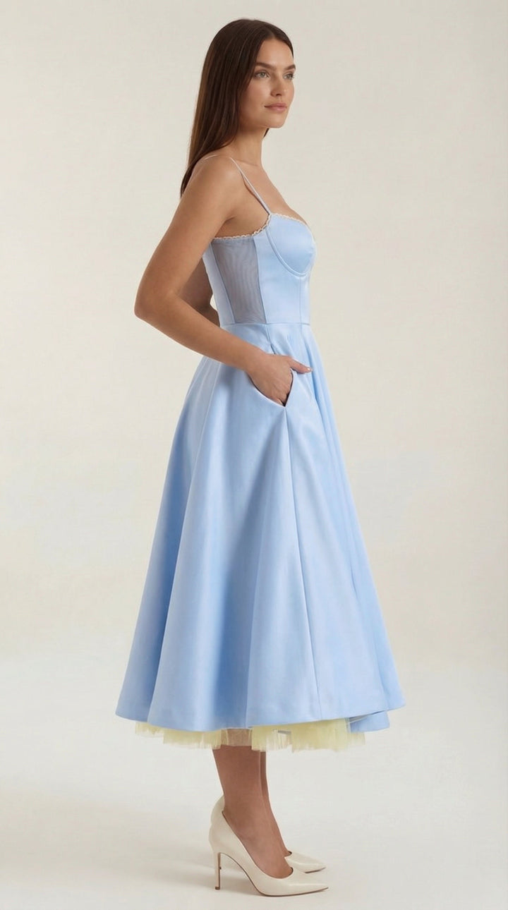 Elowira Tulle Midi Dress