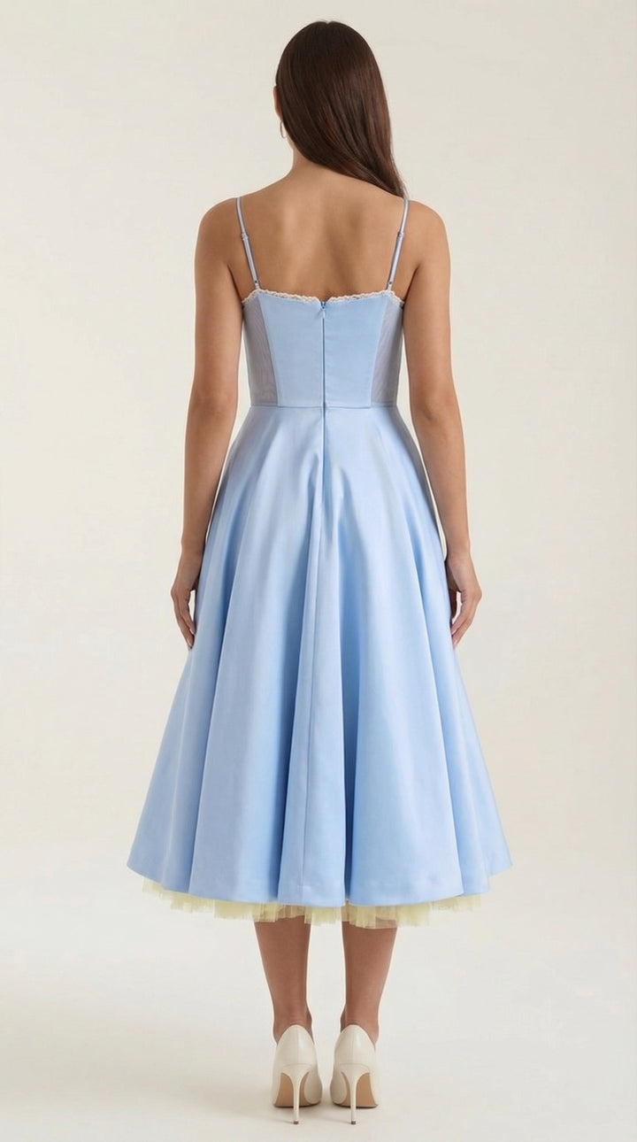 Elowira Tulle Midi Dress