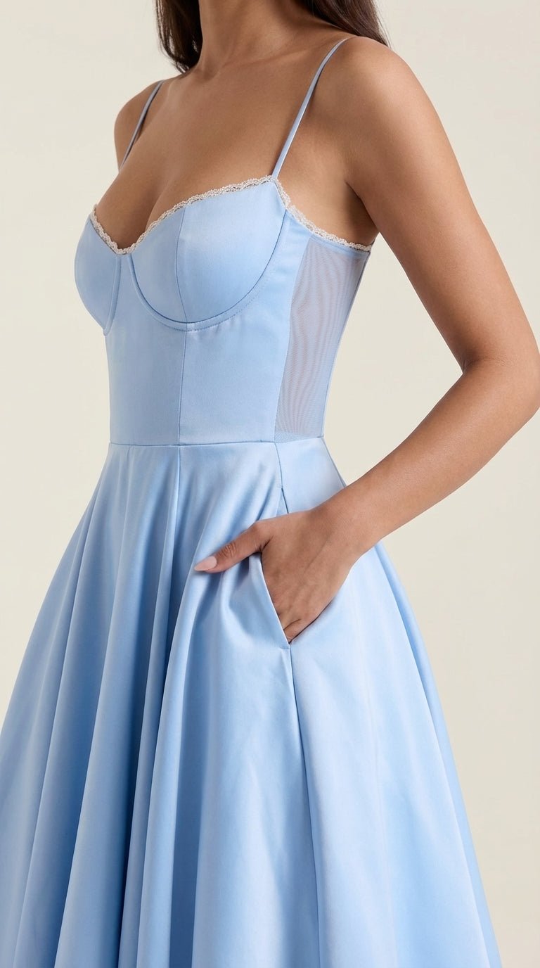 Elowira Tulle Midi Dress