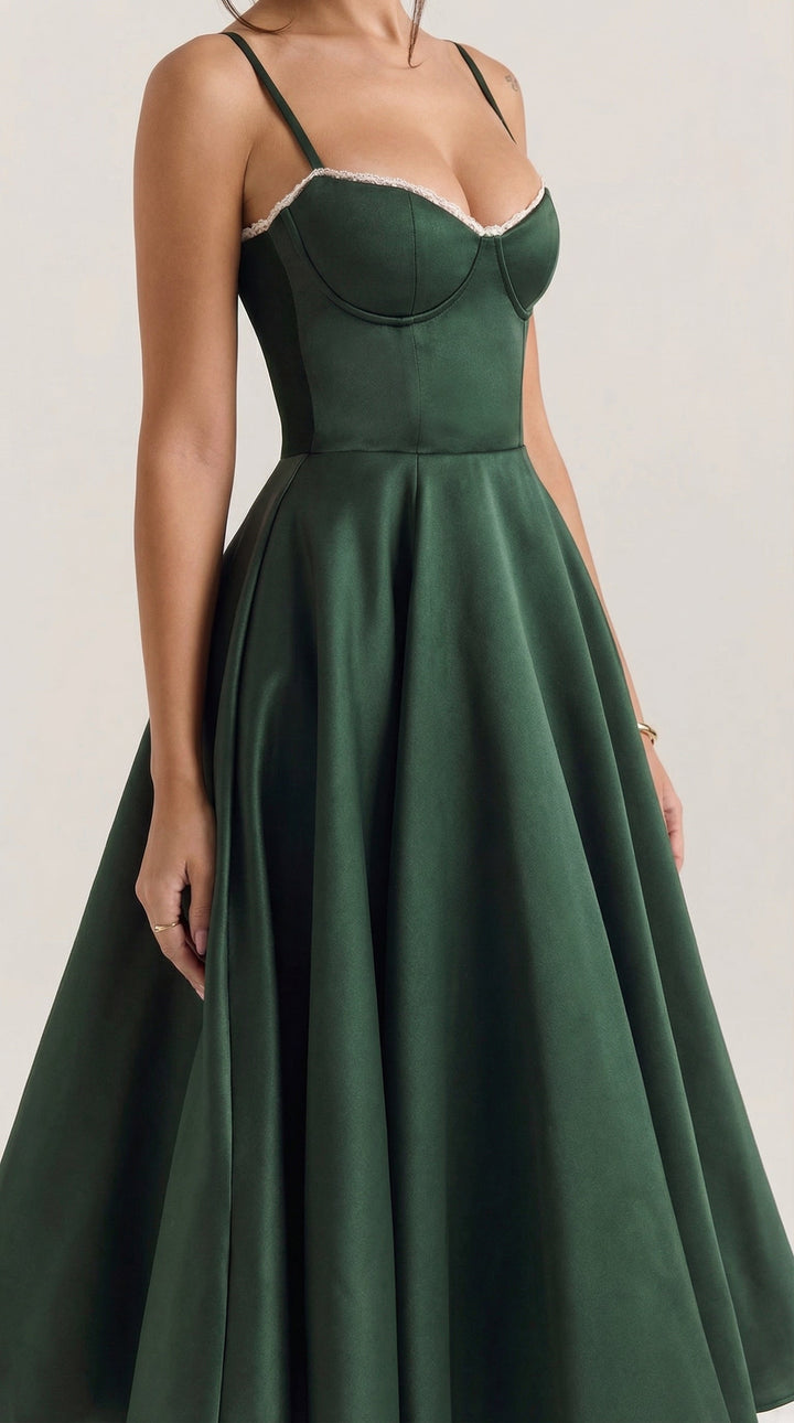 Elowira Tulle Midi Dress