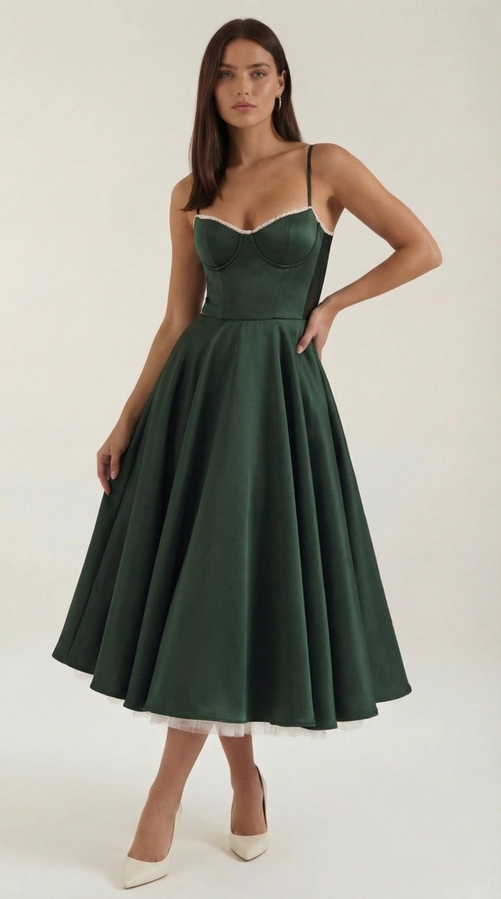 Elowira Tulle Midi Dress