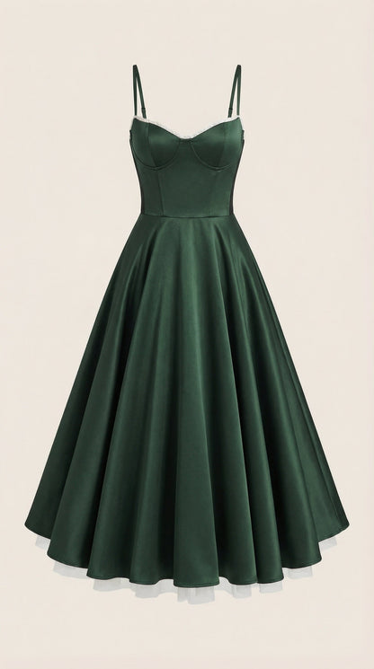 Elowira Tulle Midi Dress