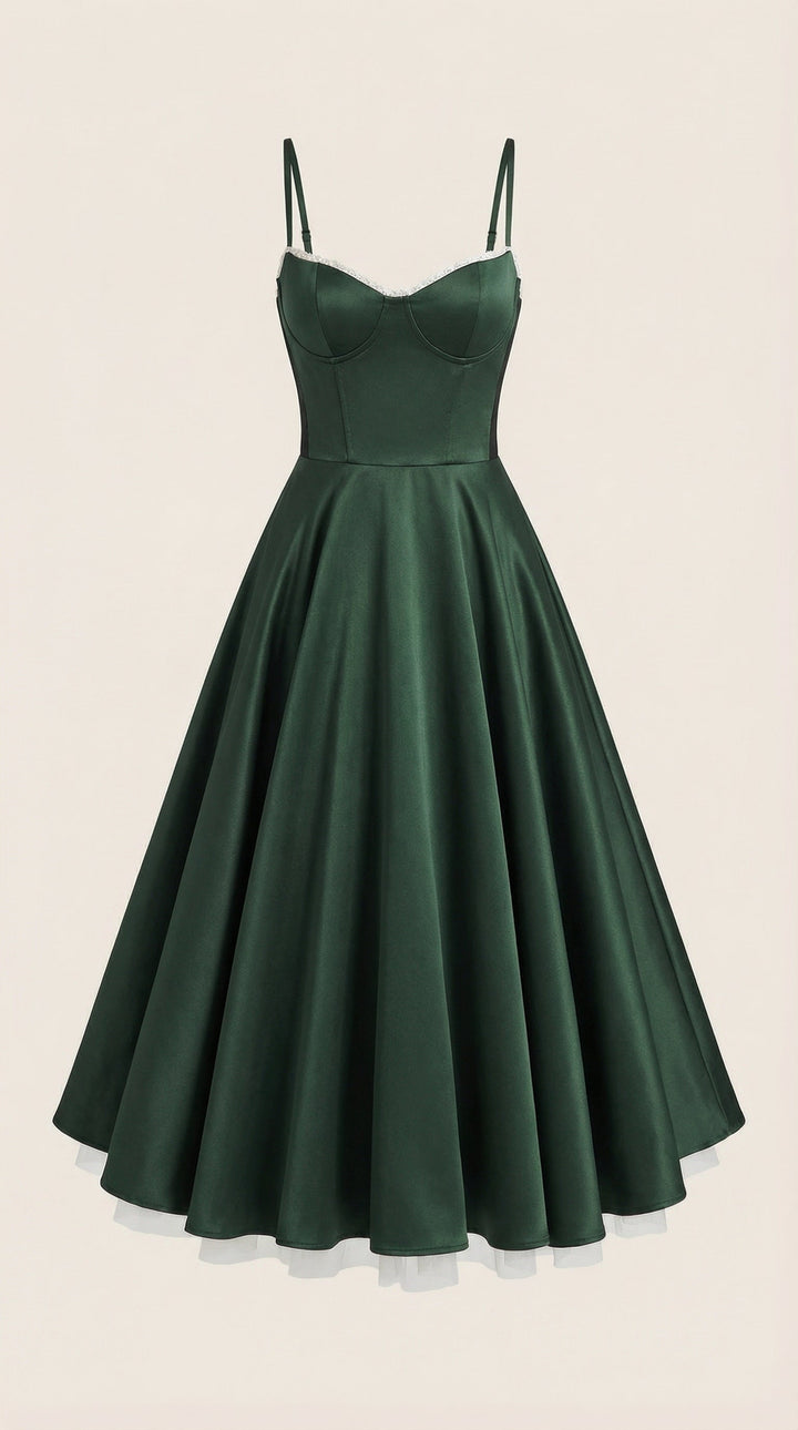 Elowira Tulle Midi Dress