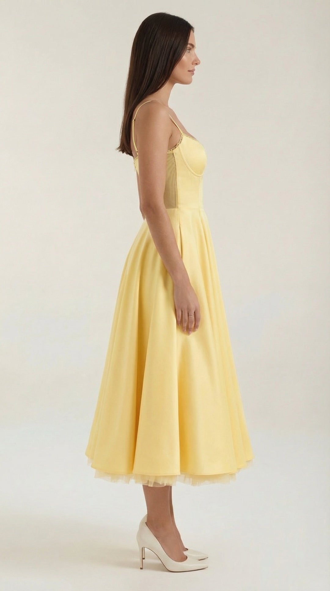 Elowira Tulle Midi Dress