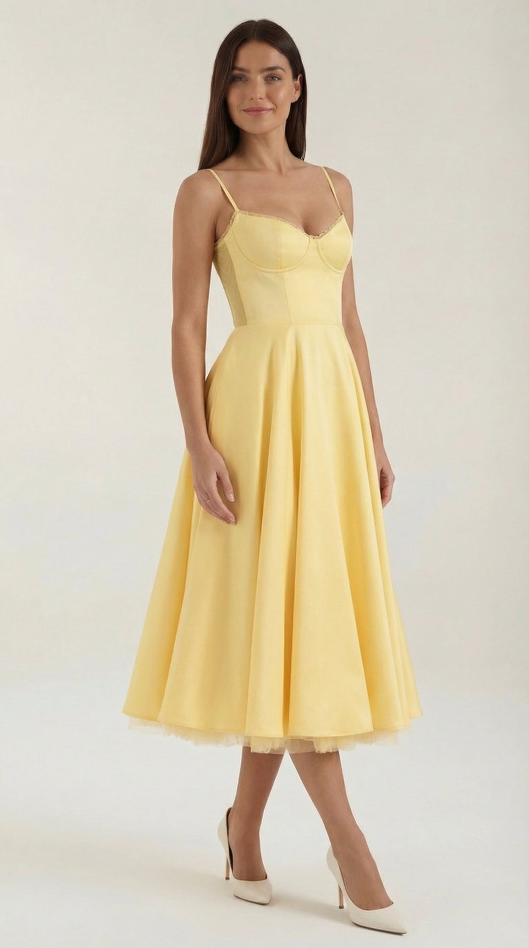 Elowira Tulle Midi Dress