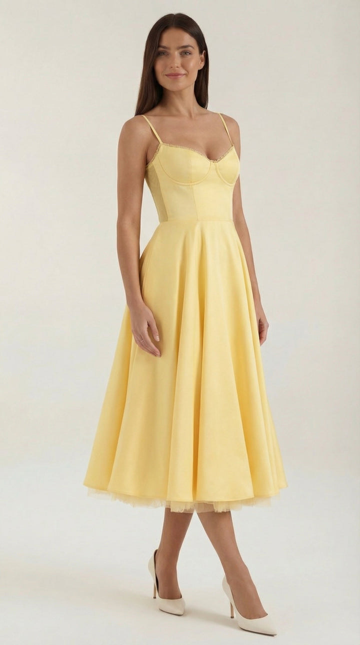 Elowira Tulle Midi Dress