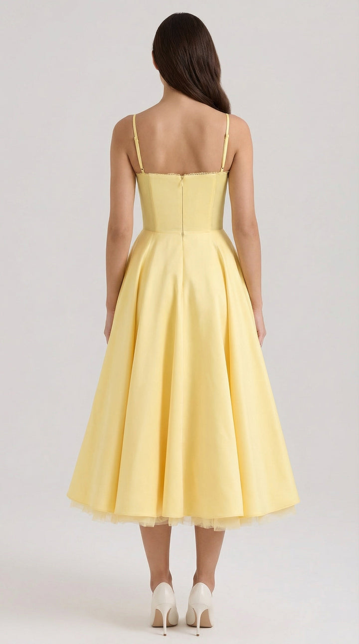 Elowira Tulle Midi Dress