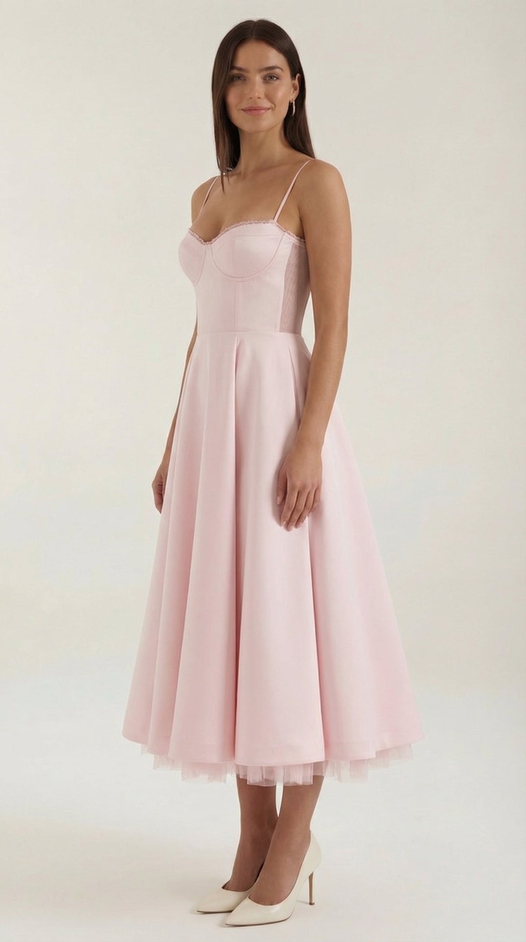Elowira Tulle Midi Dress