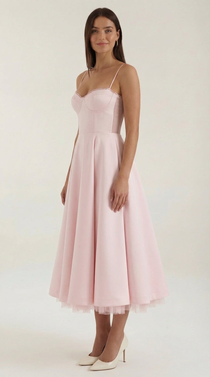 Elowira Tulle Midi Dress