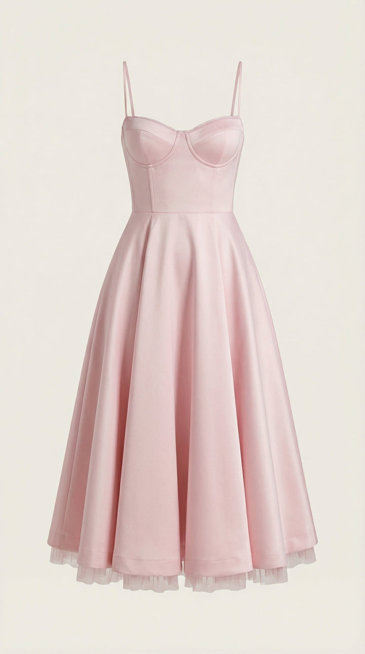 Elowira Tulle Midi Dress