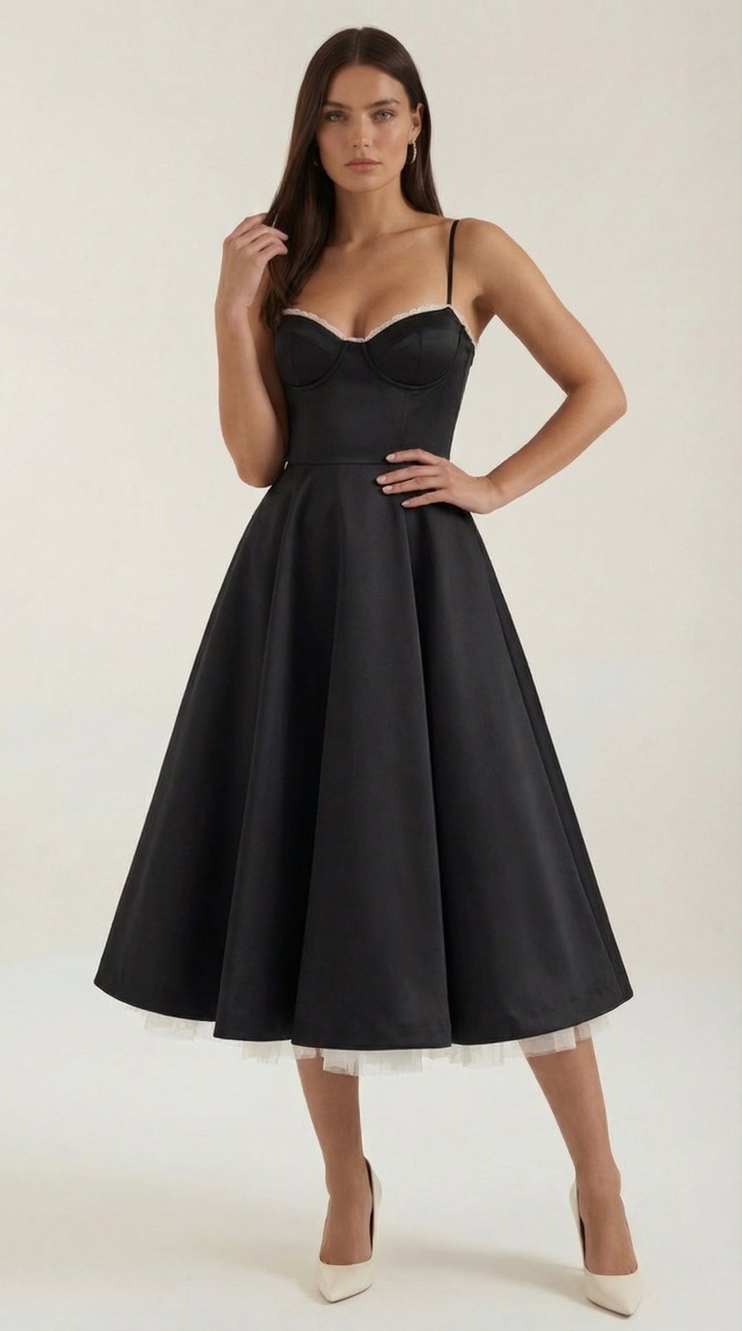 Elowira Tulle Midi Dress