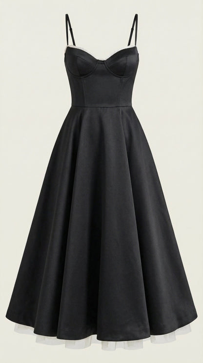 Elowira Tulle Midi Dress