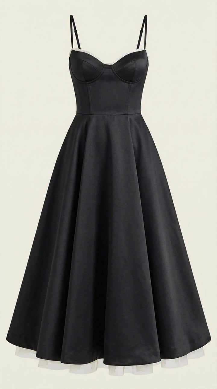 Elowira Tulle Midi Dress