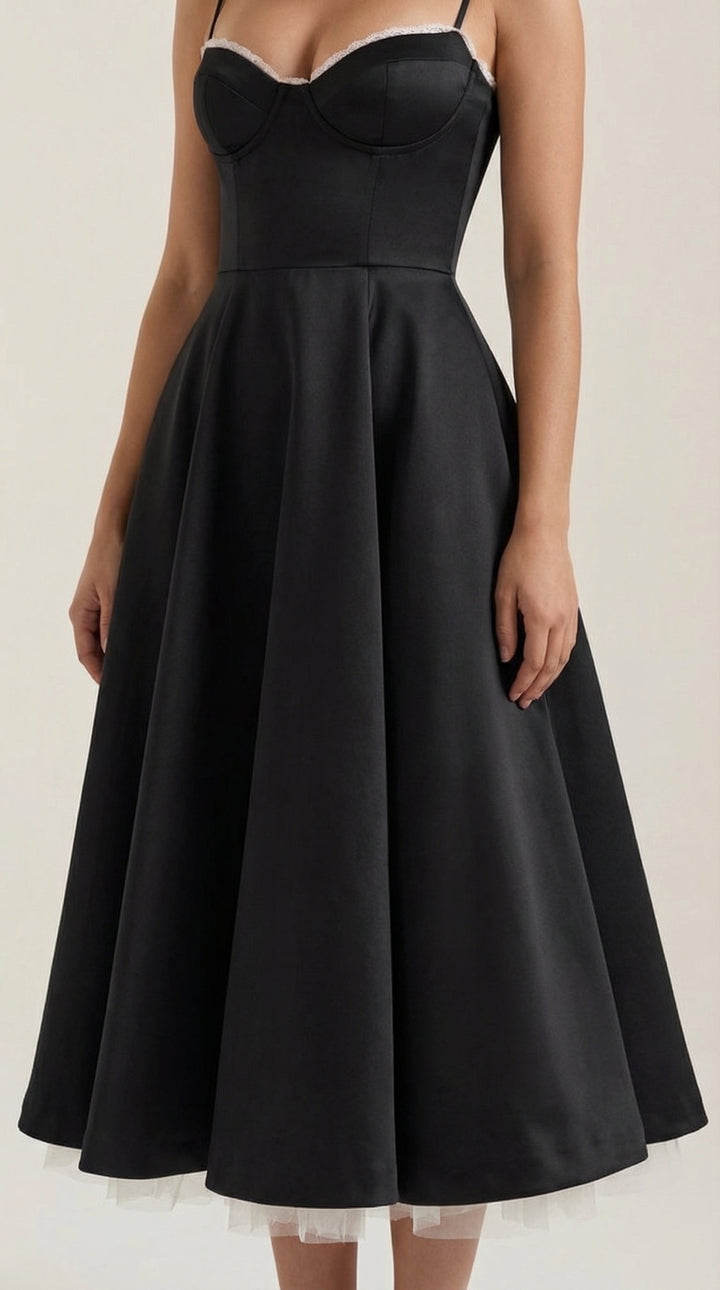 Elowira Tulle Midi Dress