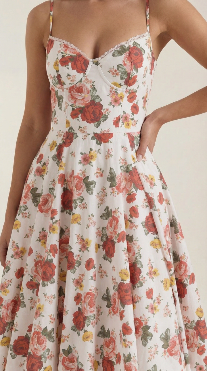 Elowira Tulle Midi Dress