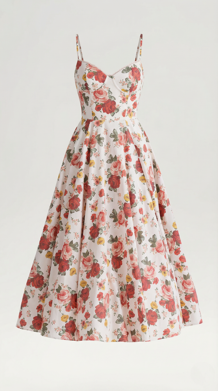 Elowira Tulle Midi Dress