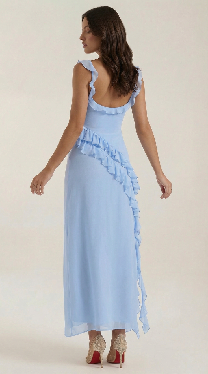 Serelina Ruffle Maxi Dress