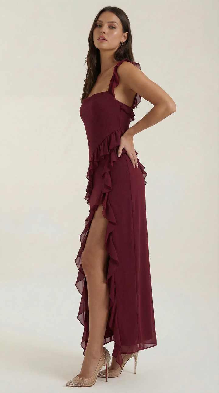 Serelina Ruffle Maxi Dress