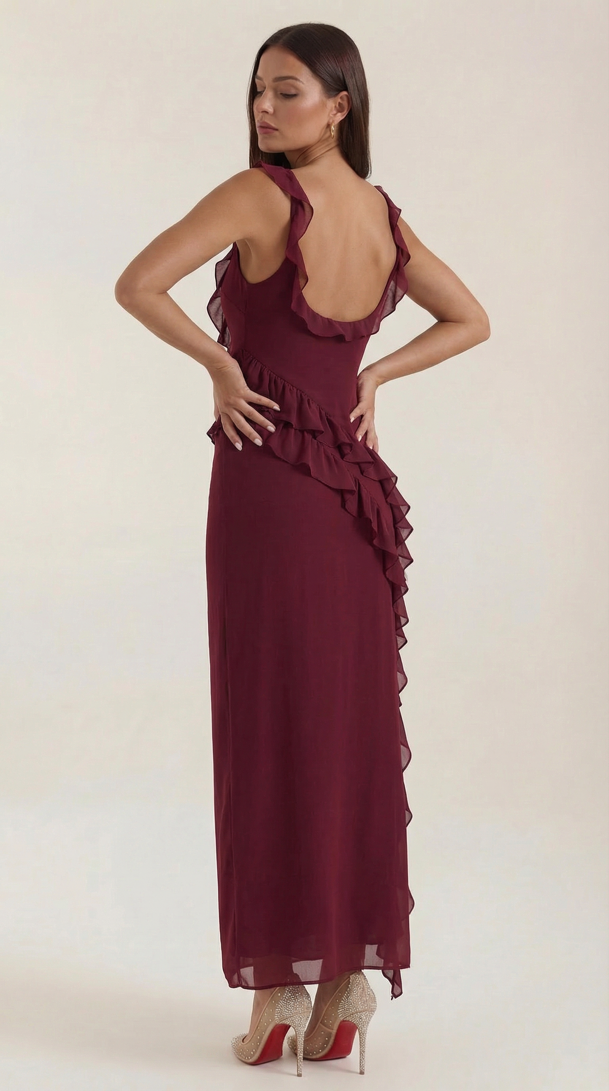 Serelina Ruffle Maxi Dress