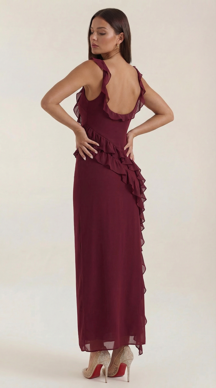 Serelina Ruffle Maxi Dress