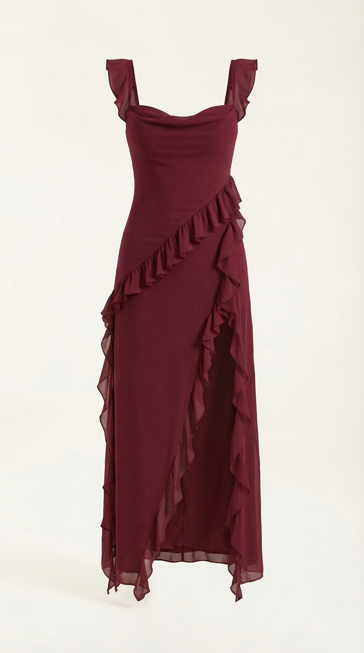 Serelina Ruffle Maxi Dress