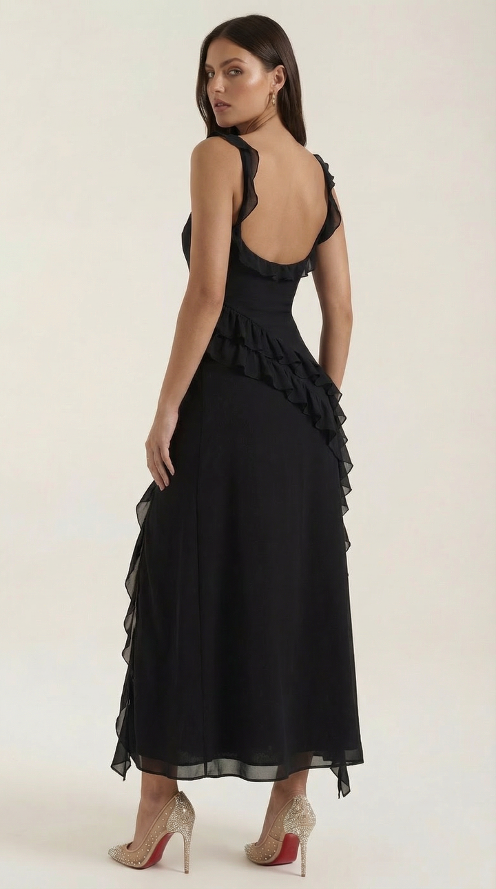 Serelina Ruffle Maxi Dress