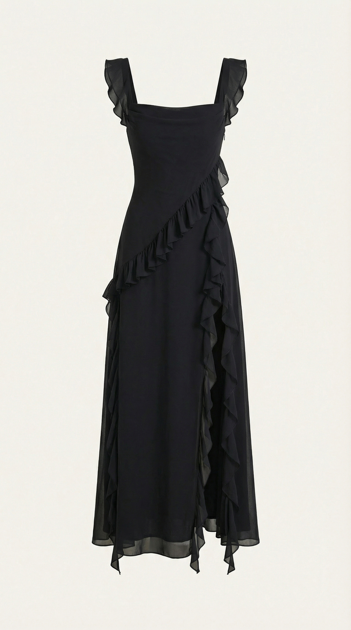 Serelina Ruffle Maxi Dress