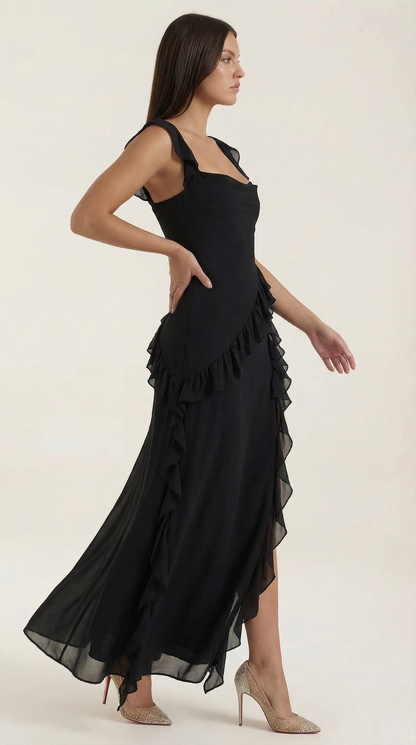 Serelina Ruffle Maxi Dress