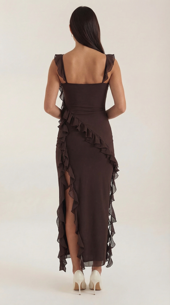 Serelina Ruffle Maxi Dress