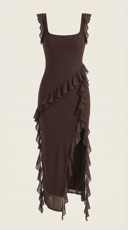 Serelina Ruffle Maxi Dress