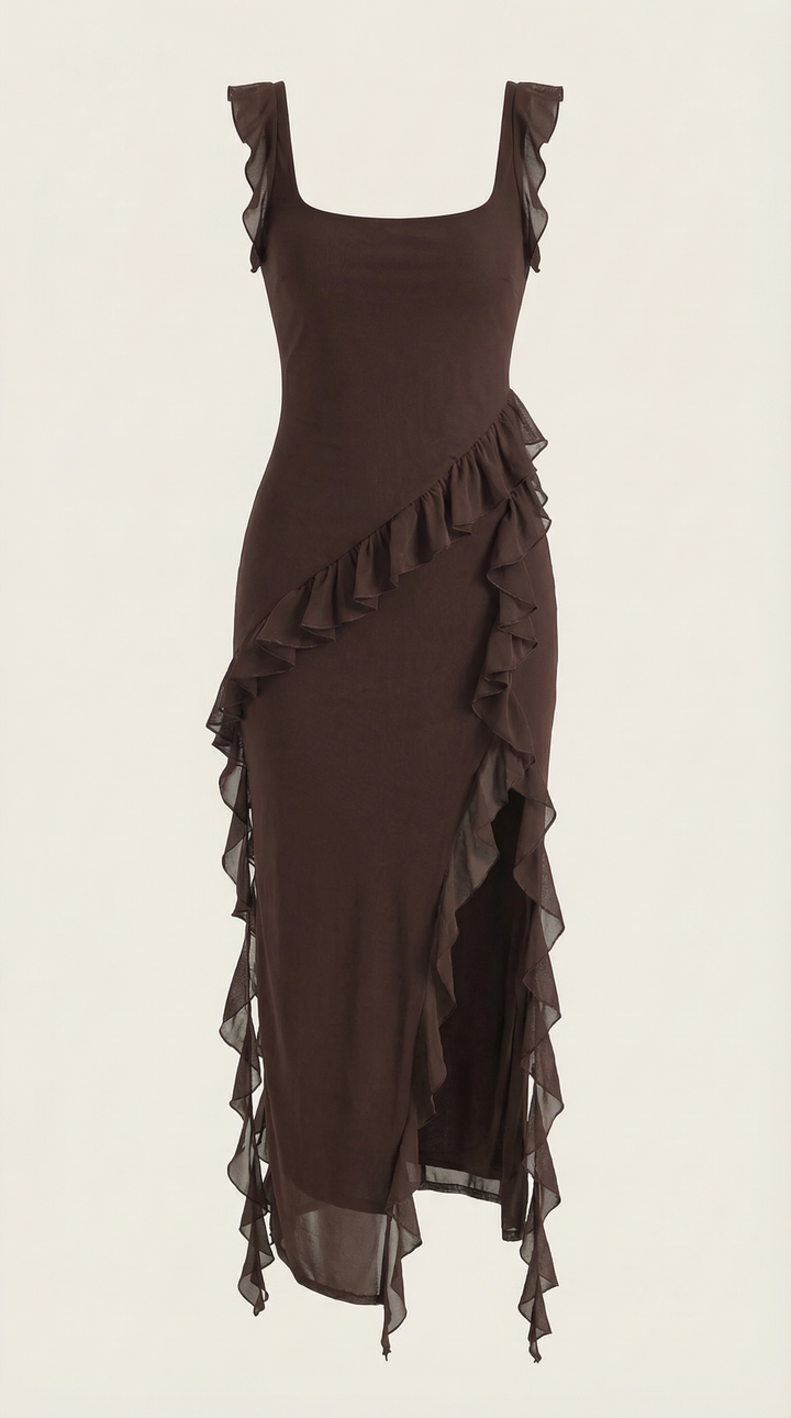Serelina Ruffle Maxi Dress