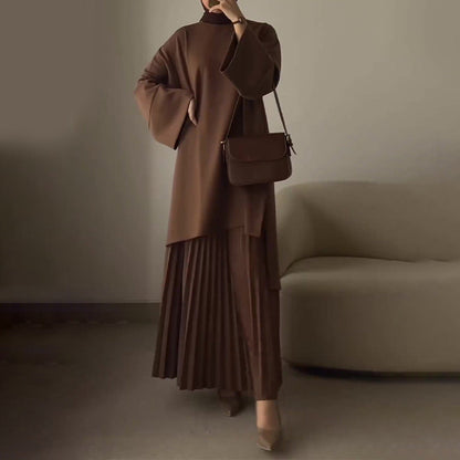 Florance | Elegant two-piece women's set with pleats