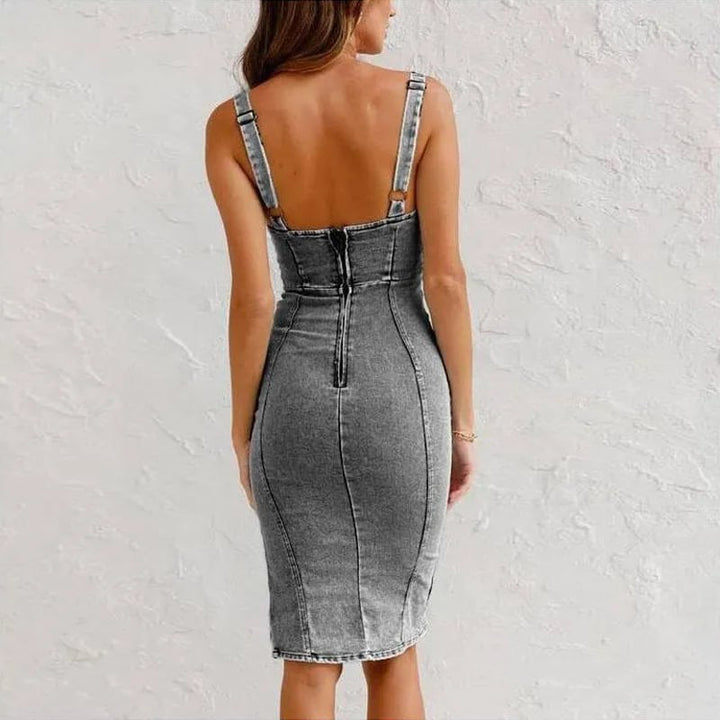 Zelina Denim Cami Bodycon Dress