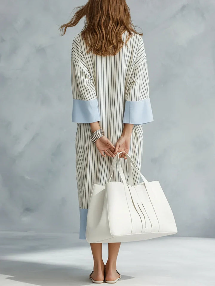 Alessira Striped Midi Dress