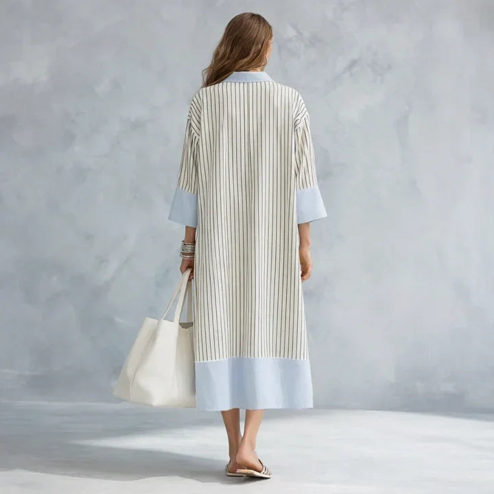 Alessira Striped Midi Dress