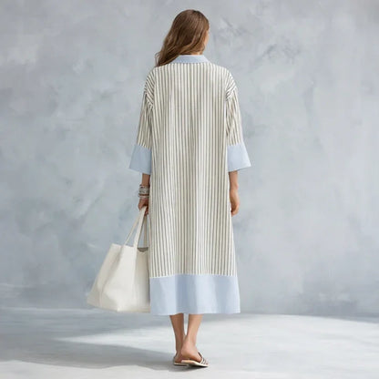 Alessira Striped Midi Dress