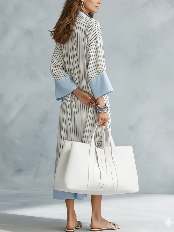 Alessira Striped Midi Dress